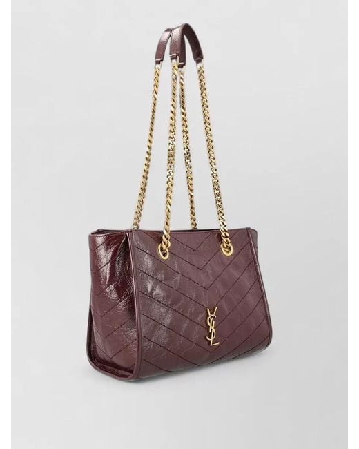 Saint Laurent Multicolor Niki Small Leather Tote Bag