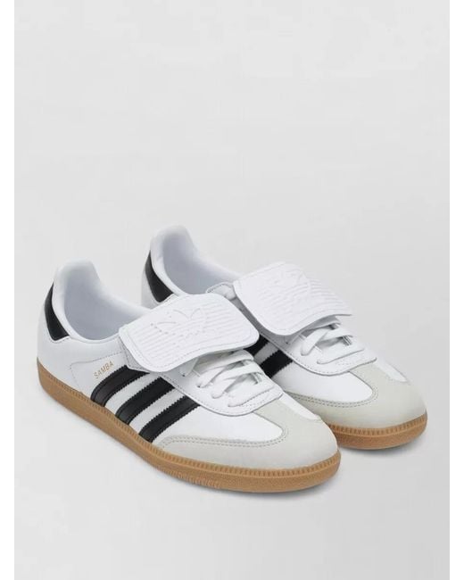 Adidas Originals Metallic Leather Sneakers Contrast Heel Tab Rubber Sole for men