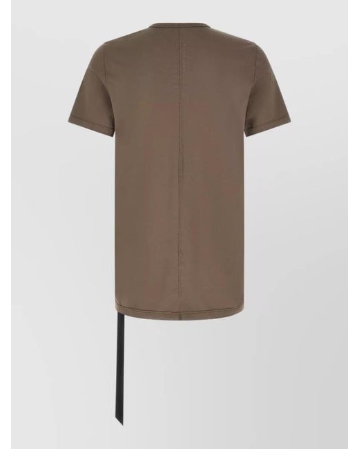 Rick Owens Brown Level T Short Sleeve Crew Neck T-Shirt for men
