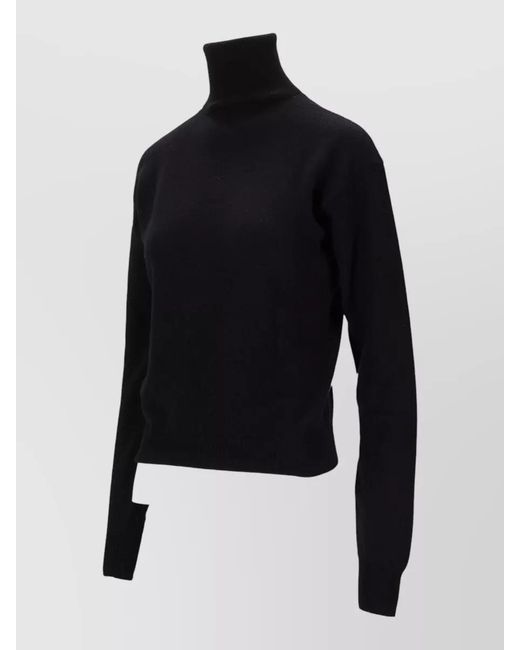 Saint Laurent Blue Cashmere Turtleneck Jumper