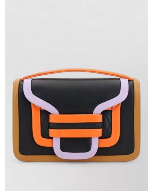 Pierre Hardy Orange Alpha Leather Shoulder Bag Color Block