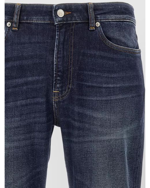 Department 5 Blue Stones Straight Leg Jeans Five Pockets for men
