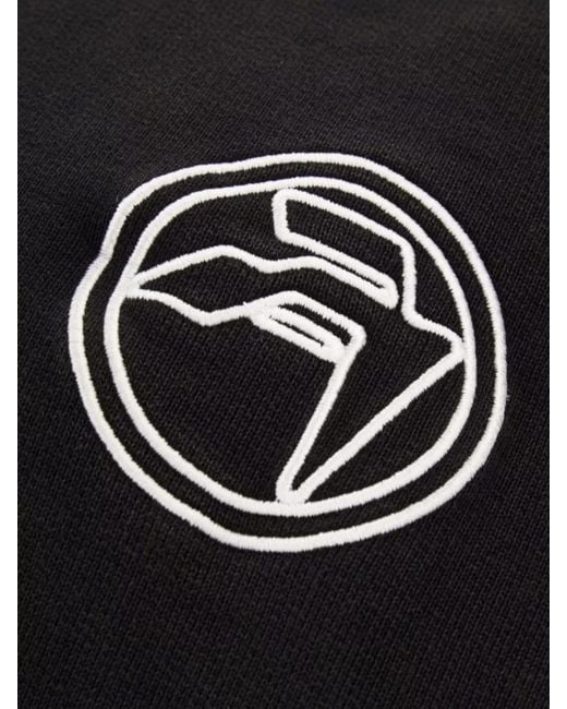 Ambush Black Cotton Zip-Up Hoodie for men