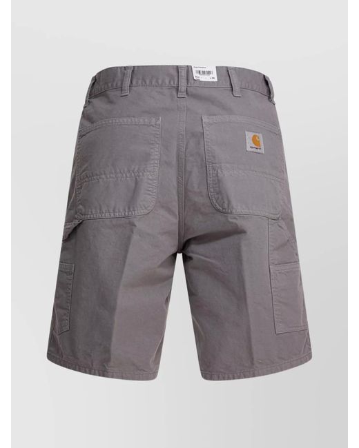 Carhartt Gray Cotton Cargo Shorts for men