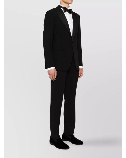 Giorgio Armani Black Virgin Wool Soho Tuxedo for men