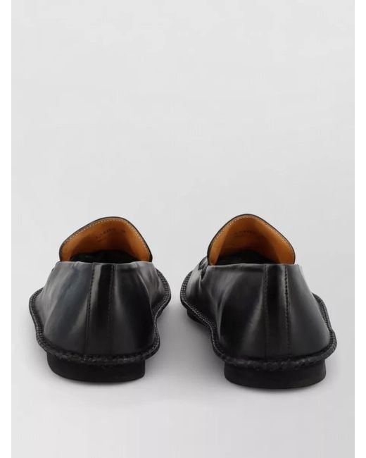 Premiata Black Leather Loafers for men