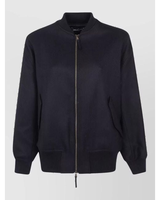 DR. HOPE Blue Maxi Bomber Jacket