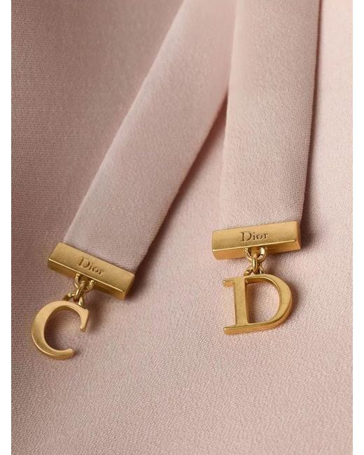 Dior White A Line Dress Soft Fabric Belted Waist