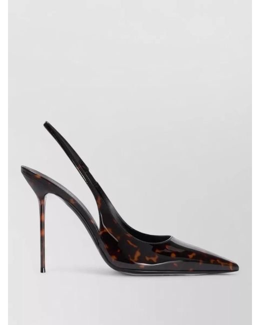 Paris Texas Black Lidia Patent Leather Slingback Pumps