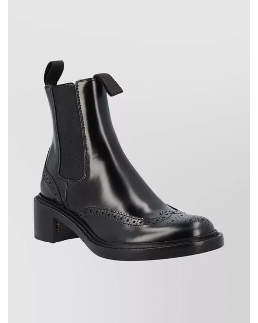 Saint Laurent Black Leather Chelsea Boots