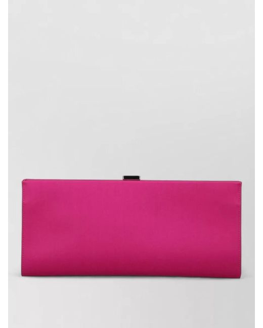 Roger Vivier Pink Silk Clutch Bag