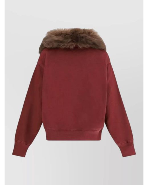 Prada Red Cotton Sweatshirt