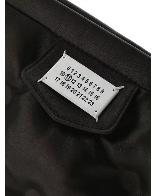 Maison Margiela Black Quilted Leather Shoulder Bag for men