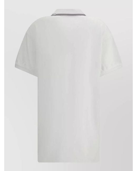 Alexander Wang White Cotton Polo Top