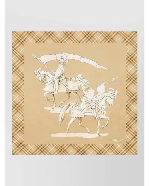 Burberry Natural Silk Square Scarf