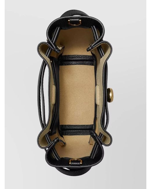 Tory Burch Black Romy Small Leather Shoulder Bag