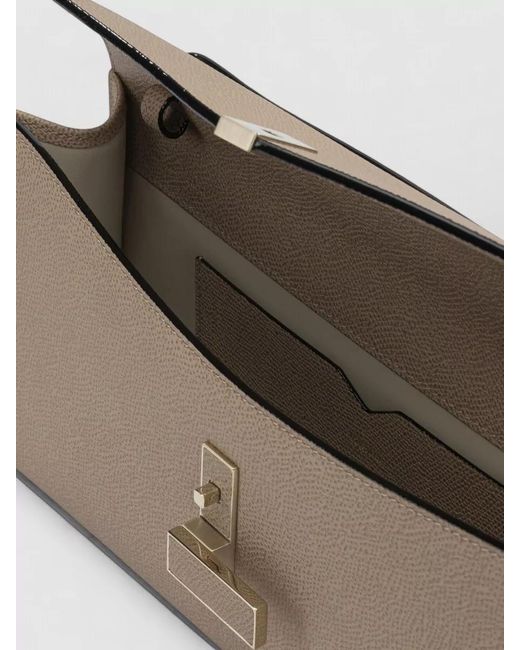 Valextra Natural Leather Clutch Bag