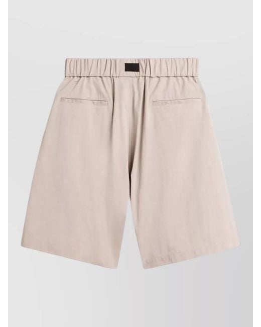 Y-3 Natural Wide-Leg Cargo Shorts for men