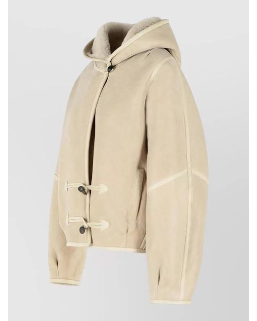 Isabel Marant Natural Shearling Short Coat