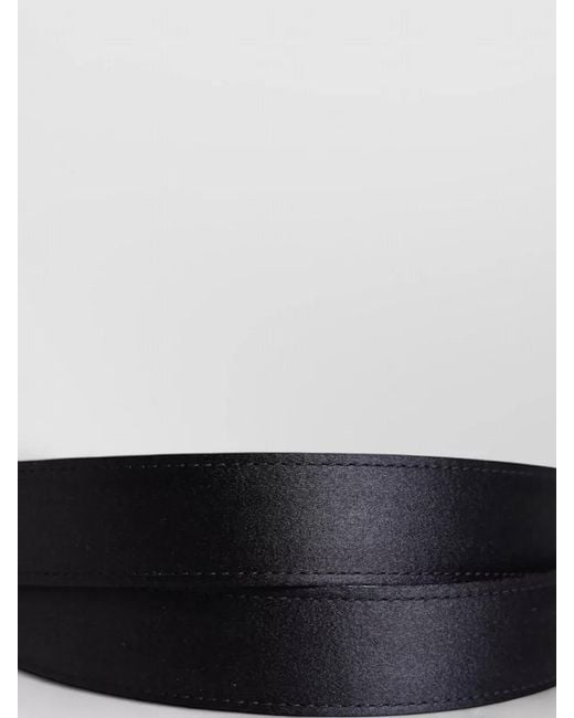 Dolce & Gabbana Black Viscose Belt Metal Buckle Adjustable for men