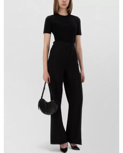 Max Mara Black Adelio Crew Neck Short Sleeve Top