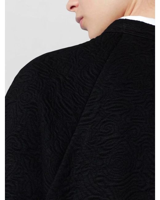 Dries Van Noten Black Relaxed Knitwear Crew Neck Long Sleeves