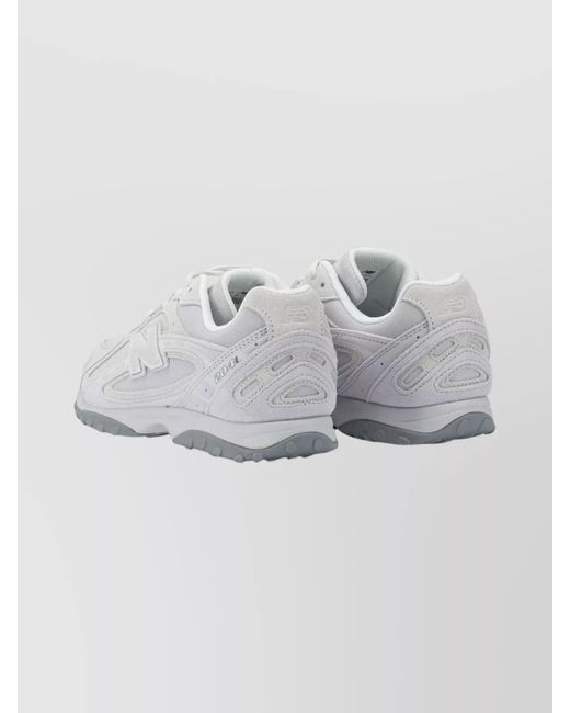 New Balance Gray Suede Low-Top Sneakers for men