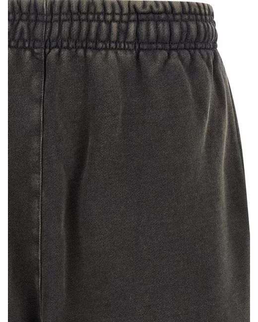 Entire studios Black Cotton Loose-Fit Bermuda Shorts for men