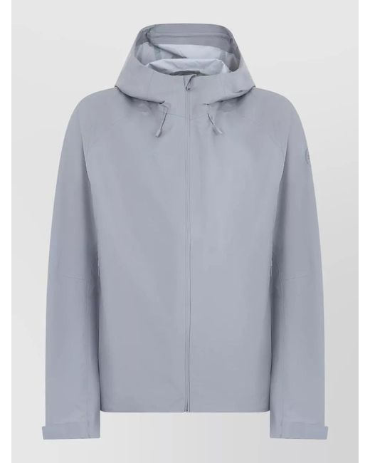 Canada Goose Blue Hooded Waterproof Jacket Casual Everyday for men