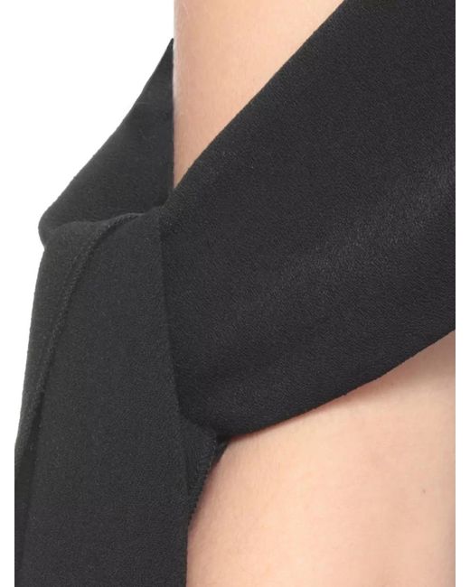 Solace London Black One Shoulder Maxi Dress Side Slit