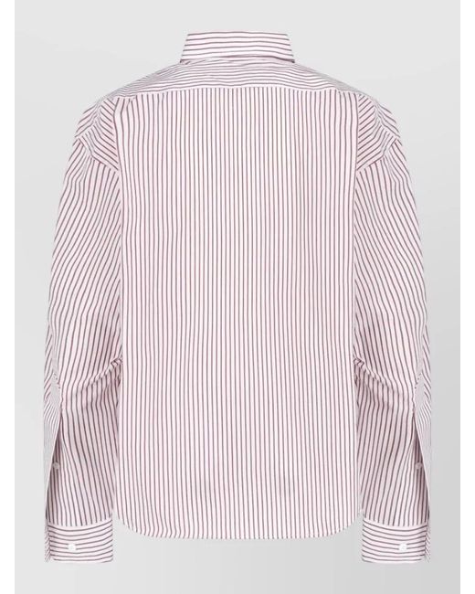 VAQUERA Pink Sweatshirt Lace Detail Long Sleeves Stripes