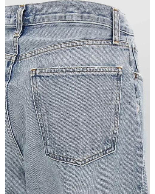 Agolde Blue Luna High Waist Wide Leg Jeans