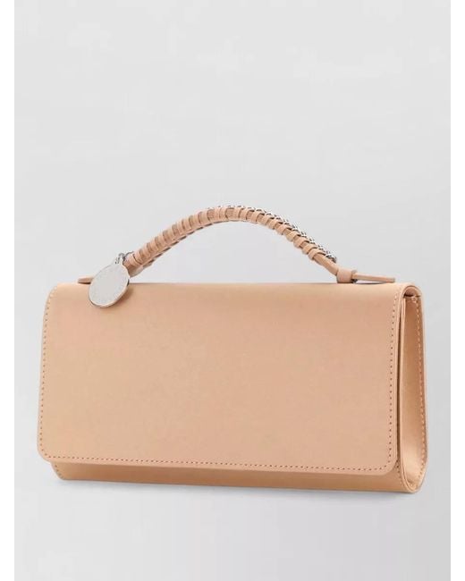 Stella McCartney Natural Falabella Satin Shoulder Bag