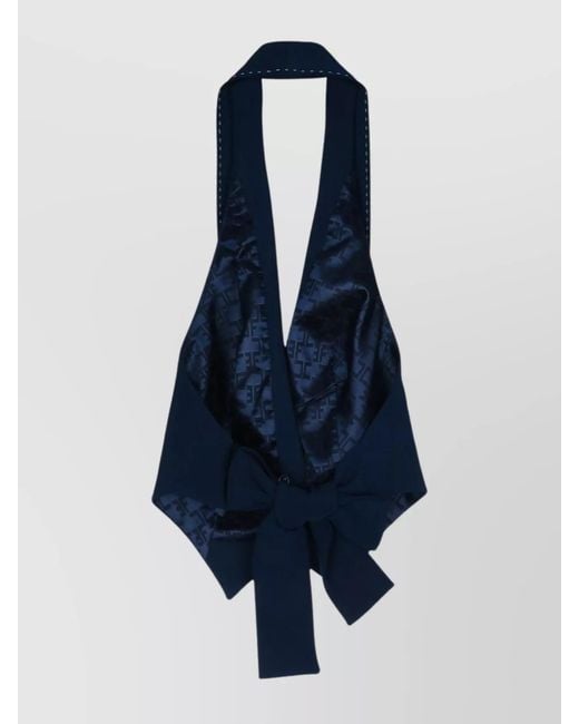 Elisabetta Franchi Blue Waistcoat