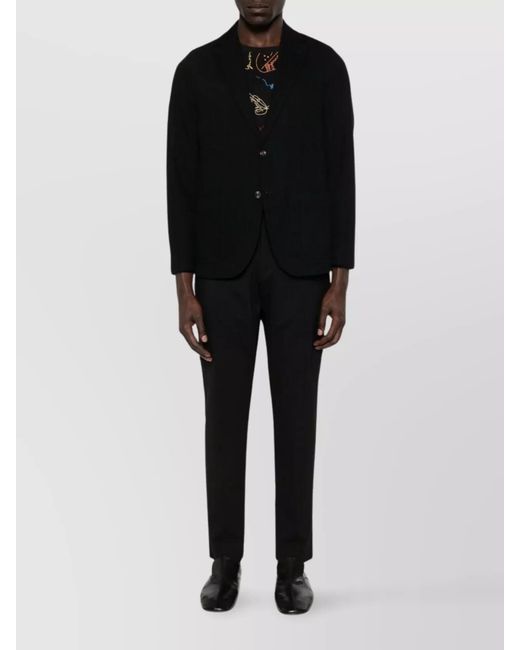 Circolo 1901 Black Cotton Single-Breasted Blazer for men