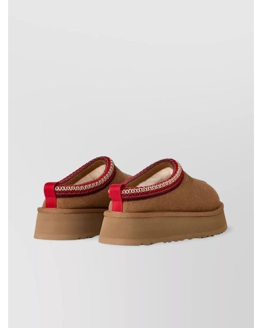 Ugg Brown Suede Platform Mules