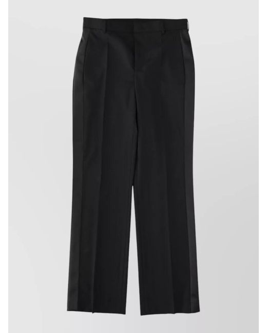 Moschino Black Virgin Wool Tailored Trousers