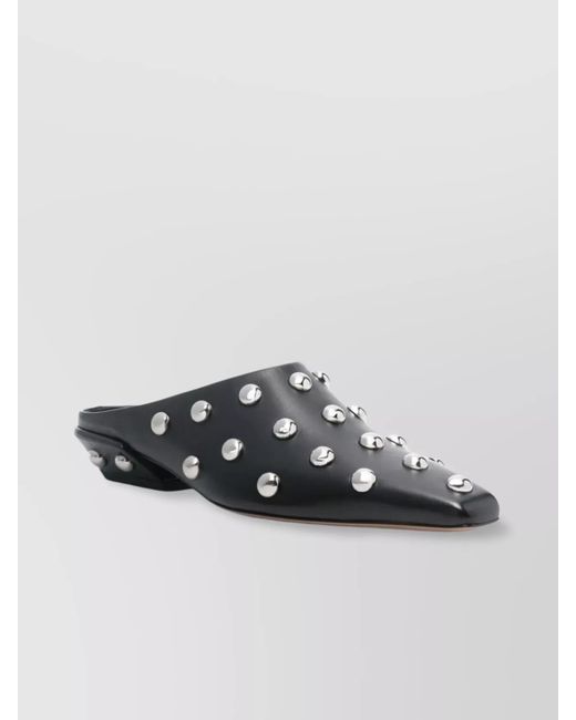 Paris Texas Multicolor Leather Studded Mules