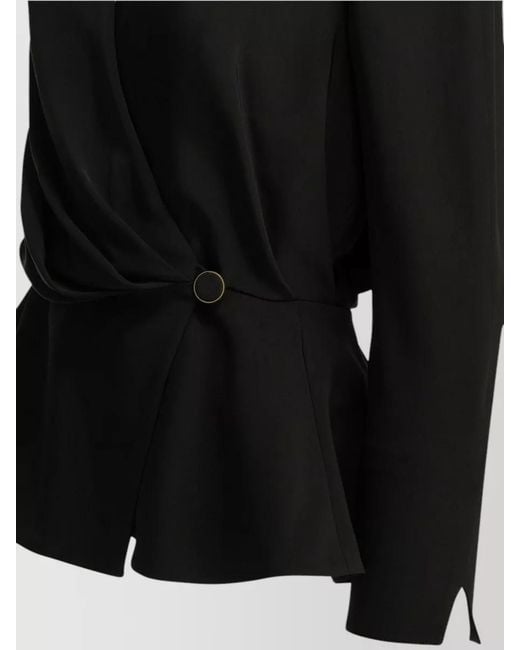 Chloé Black Draped Top