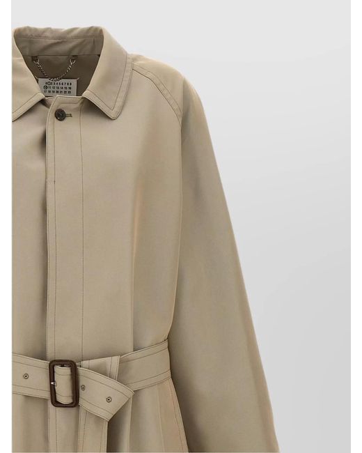 Maison Margiela Natural Single-Breasted Trench Coat for men