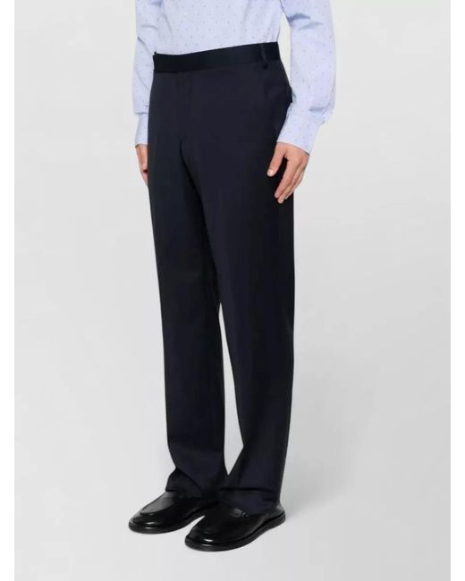 Lardini Blue Attitude Drop Regular Wool Trousers for men
