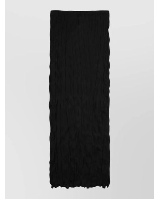 Totême  Black Pleated Midi Skirt