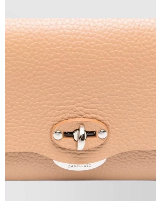 Zanellato Natural Lettera Daily Leather Shoulder Bag Clutch