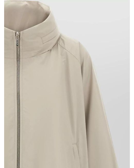 Moorer Natural Lehua Jacket Acqua Collection High Collar