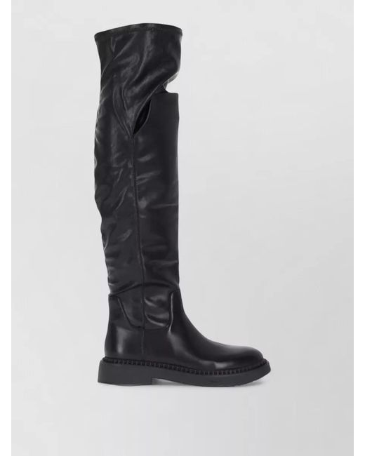 Ash Black Leather Boots