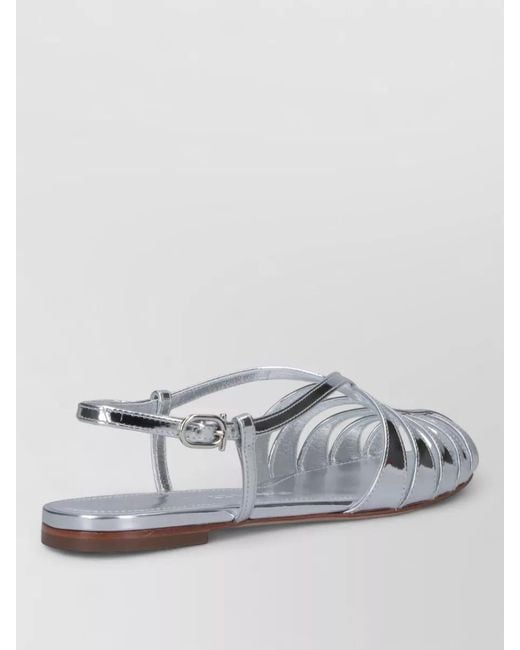 Ferragamo Metallic Leather Sandals