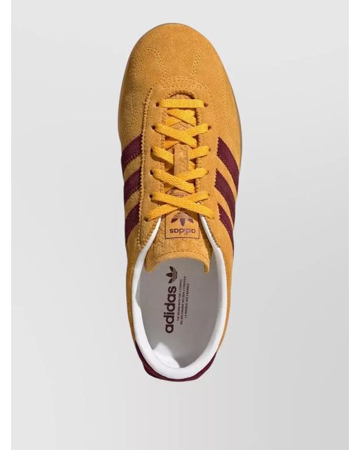Adidas Orange Gazzelle Lo Pro Sneakers Suede Stripes Rubber