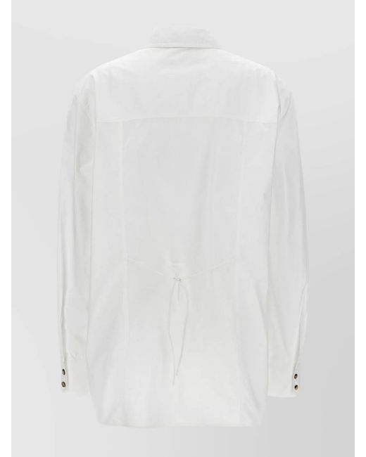Ganni White Cotton Shirt