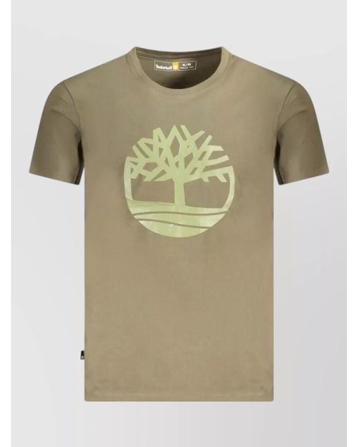 Timberland Green Cotton T-Shirt for men