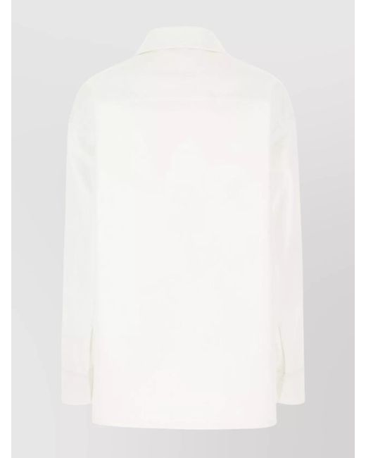 Fendi White Denim Shirt Jacket for men